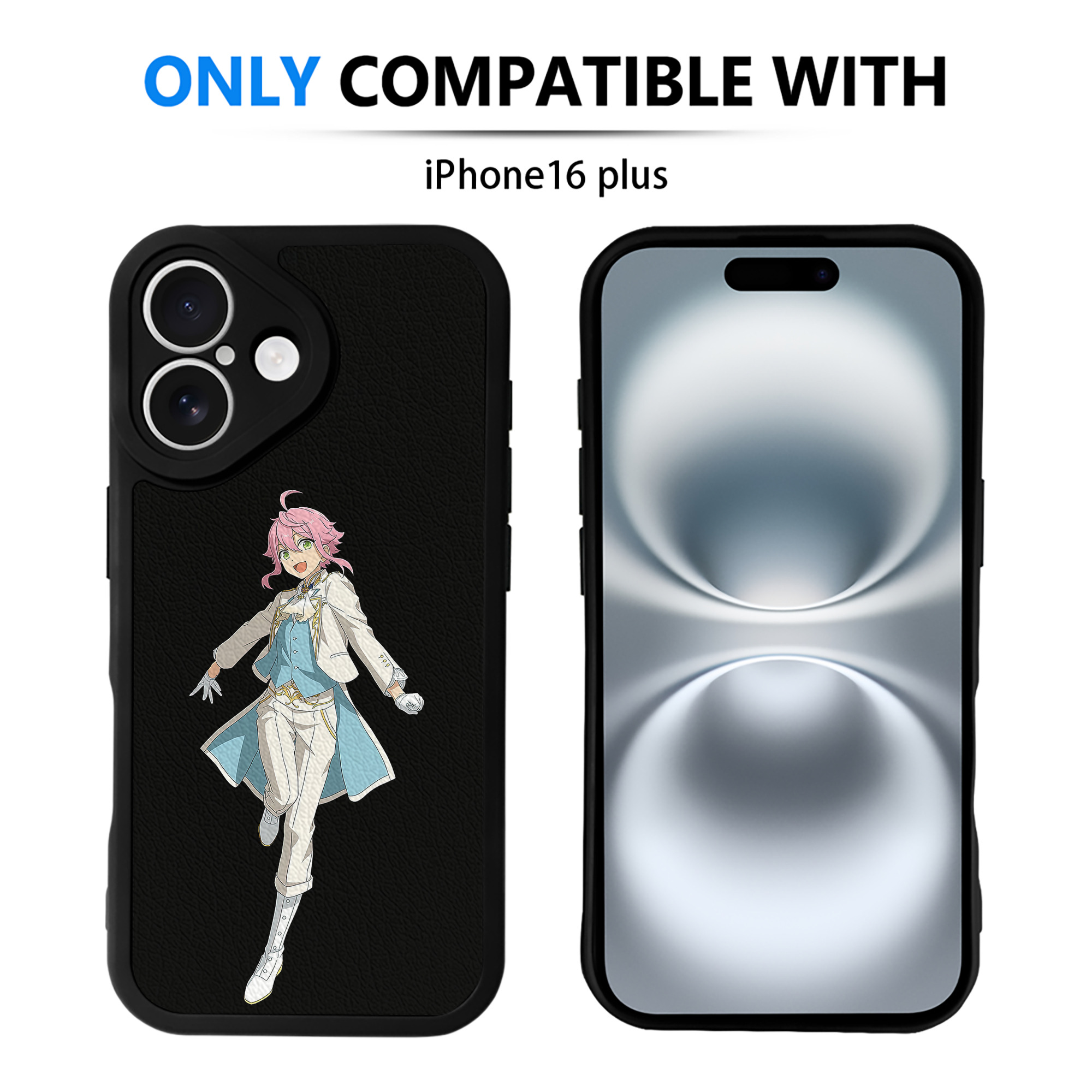 （画像用） あんさんぶるスターズ! Ensemble Stars 【iPhone 16シリーズ対応】シリコンスマホケース（レザー調） 材質：シリコン